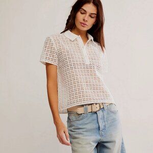 Free People Anna Eyelet Top